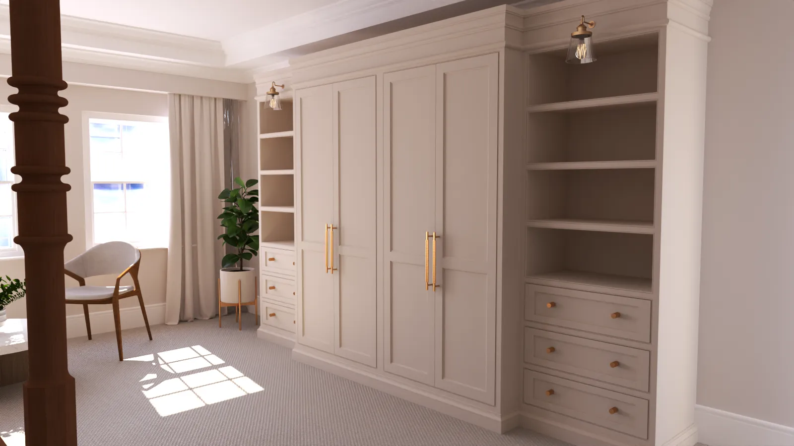 Bedroom wardrobe concept